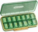 14 Cells 2 Mal pro Tag Wöchentliche Pille Organizer - OFIDUS Moistureproof AM/PM Täglich süße Pille Box, abnehmbare separate Zelle 14 Tage Pille Case Geeignet für Frauen Männer Reise Schmuck &amp; jeden Tag(Grün)
