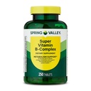 Spring Valley Super Vitamin B-Komplex Tabletten Nahrungsergänzungsmittel (250 Tabletten) - New Look