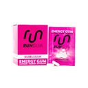 RUN GUM Bubblegum Energy Chewing Gum 50mg Koffein Taurine & B-Vitamine Per Piece, 24 Stück (Pack mit 12) Zuckerfrei, Zero Calorie, No Aspartame und Glutenfrei