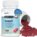 Senna Plus Laxative Hocker Weichspüler - Docusate Sodium (50mg) Hocker Weichspüler mit Stimulant Laxative Sennoside (8.6mg) - Vergleichen Sie mit Senokot-S for Occasional Constipation Relief* (100 Tabletten)