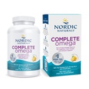 Nordic Naturals Complete Omega, Lemon Flavor - 180 Soft Gels - 565 mg Omega-3 - EPA & DHA mit Hinzugefügt GLA - Gesunde Haut, Kognition, & Positive Stimmung - Non-GMO - 90 Servietten