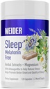 Weider Melatonin Free Sleep Aid Supplement mit KSM-66 Ashwagandha, Magnesium, Lavender, Lemon Balm, Kamille, Valerian und Passionflower Extracts, Hormon & Drug-frei, Non-Habit Forming, 120ct
