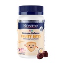 Biostime Kinder Immununterstützung Gummies|(Ages 4+) | Enthält Vitamine D&C + Zink & Probiotika | Kein Hinzugefügt Zucker |Kids Immune Defense Fruchtige Bits | Frei von Top 9 Allergene | 60 Count