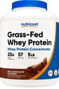 Nutricost Grass-Fed Whey Protein Concentrato (Chocolate) 5LBS - Undenatured, Non OGM, Natural Flavors...