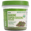 BareOrganics Marine Super Greens Powder – USDA Organic, Vegan, Glutenfrei, Non-GMO, BPA-frei, Superfood Pulver mit Bio Kelp, Spirulina & Chlorella - 8 oz