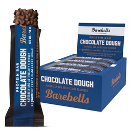 Barebells Protein Bars Chocolate Dough - 12 Conte, 20g Alta Protein Treats - Chocolate Nutrition Bar con 1g Total Sugars - On-The-Go Colazione o Post-Workout Snack