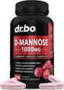 D Mannose Ergänzungen für Frauen Pillen - Natürliche D-Mannose 500mg Kapseln, Cranberry DMannose Pillen 1000mg pro Servieren - Blase Flush & Urinary Tract Cleanse Health Supplement - 120 Veg Kapseln