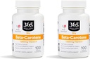 365 von Whole Foods Market, Beta Carotene Dry 15000 MCG, 100 Count (Pack von 2)