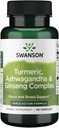 Swanson Full Spectrum Turmeric Ashwagandha & Ginseng Complex 60 Kapseln