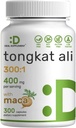 DEAL SUPPLEMENT Tongkat Ali Extract 300:1 400mg & Maca Root 400mg | 300 Kapseln, Ultra Strength Longjack (Eurycoma Longifolia) + Peru Maca – Non-GMO, Kräuterergänzung für Männer Gesundheit, Leistung