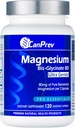 CanPrev Magnesium Biglycinat Chelat 80mg Ultra Gentle 120 V-Caps 120-Tage-Versorgung - Unterstützung Muskelfunktion, Knochenfestigkeit & Relaxation, reine Magnesium-Biglycinat-Formel, Förderung Komfort & Balance