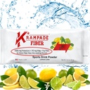 Krampade Fiber 2K High Soluble Fiber, High Potassium, Magnesium Supplement Drink Powder Mix - 2X Mehr Fiber | Reduce Cramps | (Lemon Lime, 19 Portion Bulk Pouch)