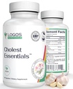 Cholest Essentials - 60 Kapseln | Vegan Ergänzung mit Knoblauch, Niacin, Policosanol, Guggul, Pflanze Sterol & Cayenne | Tägliche Wellness Kapseln für Männer und Frauen