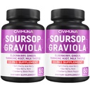 Soursop Graviola Kapseln mit Elderberry, Kurkuma und mehr - 120 Kapseln für 4 Monate Versorgung (Pack von 2)