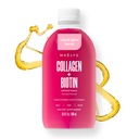 MAËLYS Super geladenes flüssiges Kollagen für Frauen - Collagen Peptides Supplement mit Biotin für Haar, Haut und Nägel - Flüssige hydrolysierte Collagen Peptide