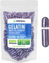 XPRS Nutra Größe 0 Leere Kapseln - 100 Graf Leere Gelatine Kapseln - Pillen für DIY Kapselfüllung - Pure Bovine Pille Gel Kapseln für Do-It-Yourself Ergänzungen (Pearl Purple)