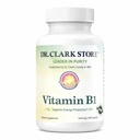 Dr. Clark Vitamin B1 Thiamine 400mg Supplement -Thiamine B1 Ergänzung für gesunde Nervensystem und Energie Stoffwechsel, Glutenfrei, Dairy Free - 100 Gelatine Kapseln
