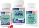 WELMATE Ultimate Cold & Allergy Relief Bundle: Maximum Strength Guaifenesin 1200 Mg Mucus Relief (100 Tabletten), Phenylephrine HCl 10 mg Nasal Decongestant (200 Tabletten) & Zinksulfat 220mg