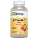 SOLARAY Kaubares Vitamin C 500 mg, Natürliche Kirsche Flavor mit natürlichen Süßungsmitteln, Antioxidans und Immununterstützungsergänzung mit ganzer Nahrungsbasis, 60-Tage-Garantie, 100 Servietten, 100 Chewables