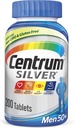 Centrum Silver Multivitamin für Herren 50 Plus, Multivitamin/Multimineral Supplement mit Vitamin D3, B Vitamine und Zink, Glutenfrei, Non-GMO Zutaten - 200 Count