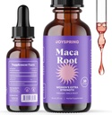 JoySpring Bio Maca Wurzel flüssige Tropfen für Frauen – Energie & Wellness Peruvian Maca Supplement – Neue Mutter Geschenke – mit Vitaminen B2, B6, Niacin (B3), Eisen & Calcium – 1 oz | 30 Servierungen