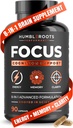 Advanced Focus Supplement Nootropic Brain Supplements für Gedächtnis und Fokus | Löwenmähne, Koffein, L-Theanin und 5 zusätzliche natürliche Inhaltsstoffe zur Verbesserung der kognitiven Gesundheit und Energie (90 Kapseln)