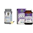 Garten des Lebens Bio Vegan Sport Protein Pulver, Vanille - Probiotika, BCAAs, 30g Pflanzenprotein & Zink Ergänzungen 30mg hohe Potenz Roh Zink und Vitamin C Multimineral Supplement
