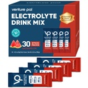 Venture Pal High Sodium Sugar Free Electrolytes Powder Packet - Hydration Packets mit Vitamin, Natrium & Kalium | Zero Calories | Vegan, Keto & Paleo Friendly Electrolyte Drink Mix - 30 Sticks