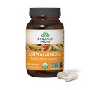 ORGANIC INDIA Ashwagandha Capsules - Organic Ashwagandha Supplement - Vegan Ashwagandha Root, Gluten-Free, Kosher, Non-GMO, unterstützt Stress Relief, Energie und Schlaf - 60 Kapseln