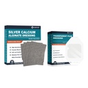 Silber Kalzium Alginat Dressing (4''x4'''10pcs) +Transparent Film Dressing (2.36" x 2.75" 100Pcs)