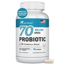 Nature's Base Probiotics 70 Milliarden CFU - 10 Stämme einschließlich Lactobacillus Plantarum & Lactobacillus Acidophilus Probiotic - Präbiotika für Frauen und Männer Verdauungsgesundheit - 30 Kapseln