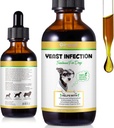 Natürliche Hefe-Infektion Behandlung für Hunde - Unterstützt gesunde Itch-Relief & Entzündung - Hund Ohr Infektion Behandlung & Allergie-Relief - Itch-Relief für Hunde, Hundeohr-Behandlung für Infektionen-2 fl Unze