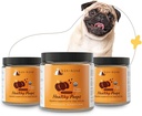 kin+kind Organic Fiber for Dogs&Cats - Kürbis Boost for Healthy Poops - Digestive Health - Flax Seed, Ginger, Turmeric and Coconut - Made in USA - Bundle (3 x 8 oz)