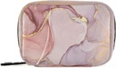 Rosa Golden Marble Pill Organizer Case 7 Tage Reise Pille Box mit Reißverschluss Tragbare Wöchentliche Vitamin Medizin Ergänzung Halter Tasche