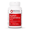 Protocol acétyl-L-Carnitine 500mg - Supplément énergétique, Nerve et soutien du cerveau - 100 capsules de veg