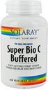 SOLARAY Super Bio Vitamin C 1000mg, Gepuffert, Zeitfreisetzung Kapseln mit Bioflavonoiden, Zwei-Stufe für hohe Absorption und alle Tage Immununterstützung, Vegan, 60 Tage Garantie, 50 Servietten, 100 VegCaps