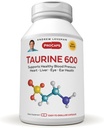ANDREW LESSMAN Taurine 600-60 Kapseln - Unterstützt gesunden Blutdruck, Herz, Leber, Augen und Ohr Gesundheit. Reine, hohe Potenzquelle der Aminosäure Taurine. Keine Zusatzstoffe