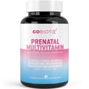 GOBIOTIX Prenatale Vitamine für Damen - Multivitamine mit Eisen, Calcium, Vitamin D2, C, Zink & Folsäure für Schwangerschaft - Pre- und Postpartum Essentials - Non-GMO - 90 Kapseln