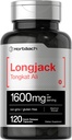 Horbäach Longjack Tongkat Ali für Männer und Frauen | 1600mg | 120 Kapseln | Extract Supplement | Maximum Strength Pills | Eurycoma Longifolia | Non-GMO und Gluten Kostenlos