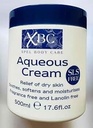 XBC Aqueous Cream Emollient 500ml Large Tub Relief für trockene Haut