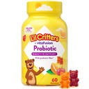 L’il Critters Probiotic Daily Gummy Supplement für Kinder, für Verdauungshilfe, Grape, Kirsche und Orange Flavors, 60 Gummis