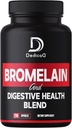 6in1 Bromelain 500mg Supplement - 1000mg pro Servierung - 210 Kapseln mit Verdauungs-Gesundheits-Mischung als Quercetin, Ginger, Turmeric, Papaya - Unterstützung Gesamtgesundheit, Verdauungs- und Immunsystem