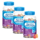 Digestive Advantage 3-in-1 Natürliche Frucht Aromen Probiotische Gummie für Frauen & Männer Occasional Bloating, Minor Abdominal Discomfort & Gut Health, 60 Count Gummies (3 Pack)
