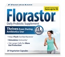 Florastor Probiotics for Digestive & Immune Health, 20 Kapseln, Probiotics for Women & Men, Dual Aktion hilft, schlechte Bakterien auszuspülen und steigert das Gute mit unserer einzigartigen Sorte Saccharomyces boulardii