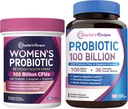 Promotion Frauen Probiotics & Probiotics 100 Billion CFUs Bundle, Vaginal & Urinary Health, Verdauungskomfort für Männer & Frauen, Regal stabil, verzögerte Veröffentlichung