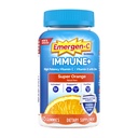 Emergen-C Immune+ Triple Action Immune Support Gummis, BetaVia (R), 1000mg Vitamin C, B Vitamine, Vitamin D und Antioxidantien, Super Orange - 45 Count