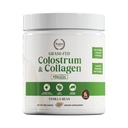 Gras-Fed Colostrum & Collagen Powder | Gut Gesundheit, Haar, Haut & Gelenk Unterstützung | Neuseeland Bovine Colostrum, hydrolysierte Collagen Peptide, 300mcg Biotin | Vanilla Bean | 28 Servierungen