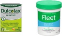 Dulcolax Overnight Relief Laxative for Gentle Constipation Relief, Bisacodyl 5 mg Tablets, 50 Count & Fleet Laxative Glycerin Suppositorien für Erwachsene, Erwachsene Laxative Jar Aloe Vera, 50 Ct