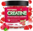 Kreatin Monohydrat-Gummi für Männer & Frauen 120 CT - 5600mg Kreatin Monohydrat pro Servieren, Kaubare Kreatin Monohydrat für Muskelunterstützung & Energie Boost, Zuckerfrei, Vegan (Raspberry Flavor)