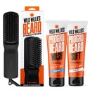 Wild Willies Bart Grooming Kit - Bart Richter für Herren, PROGRO - Fortified with Biotin & Caffeine for Hair Growth, Wash, Hydration - Ionic 2-in-1 Heated Comb Brush, Made in USA